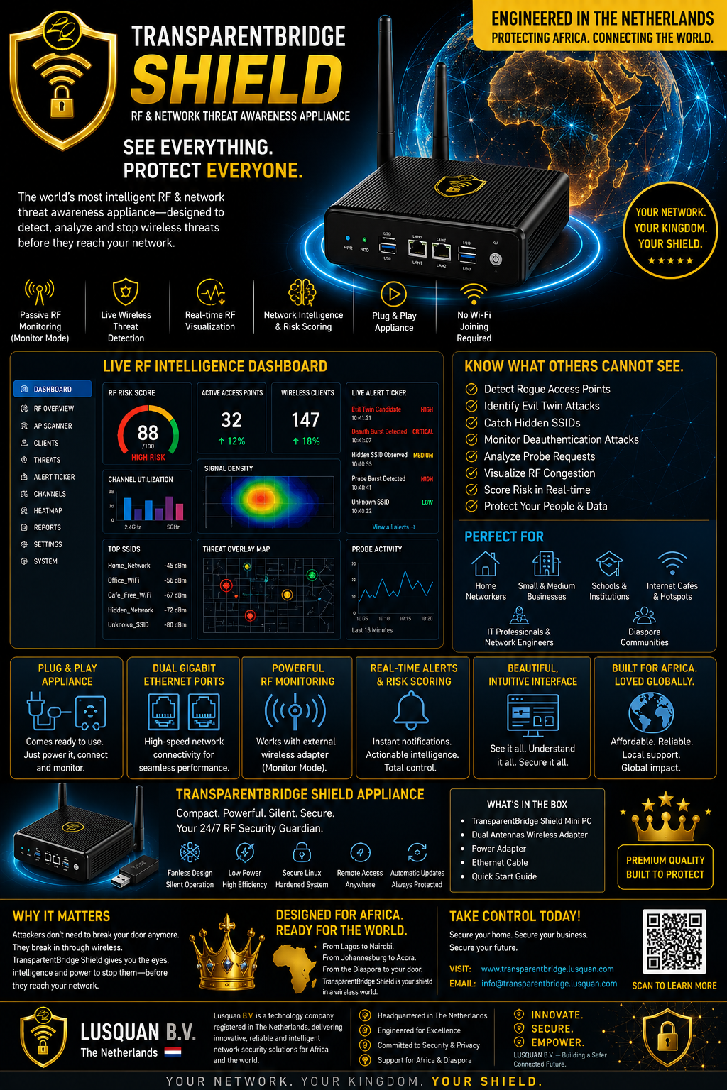 TShield Security Appliance flyer
